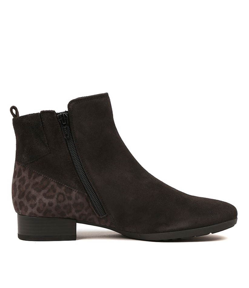 Gabour | Exclusif Reggae Cuir Gris Foncé Multi